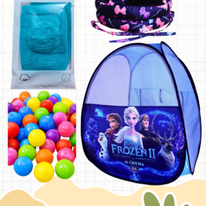 Baby Safety Combo Package with Tent Ball House, 50 Balls, Head Protector & Knee Protector